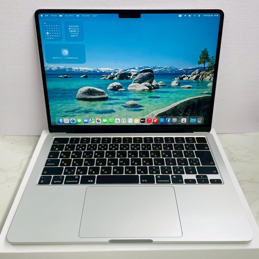 美品 macbook air 2022 M2 8GB 256GB 充放電15回