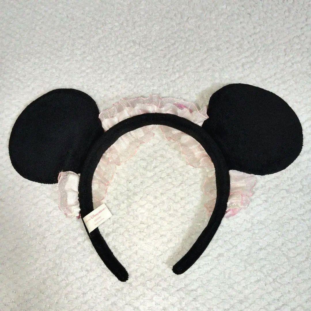 ディズニー　ミニー　ピンク　カチューシャ　フリル　レース　ロリータ ミニパル