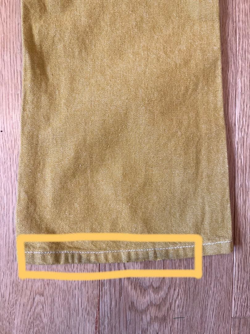 misha&puff フレアデニム イエロー 4yサイズ