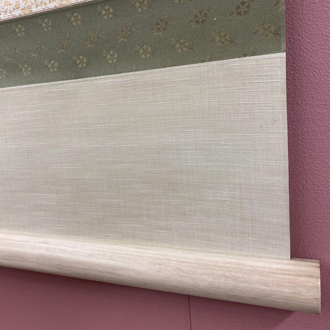 美品 掛け軸 浜田三郎作 塔のある風景図 共箱 太巻き付 水墨画