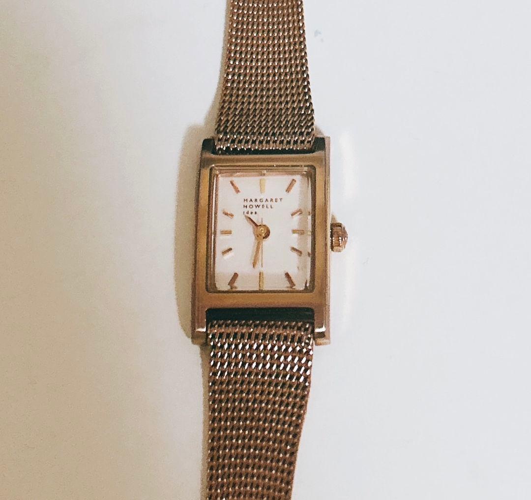 MARGARET HOWELL ゴールド メッシュベルト 時計