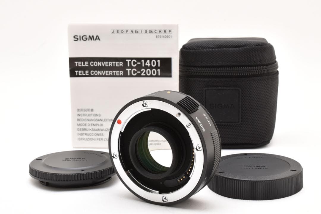 超美品 シグマ テレコンバーター 1.4x TC-1401 キヤノン用 ケース付