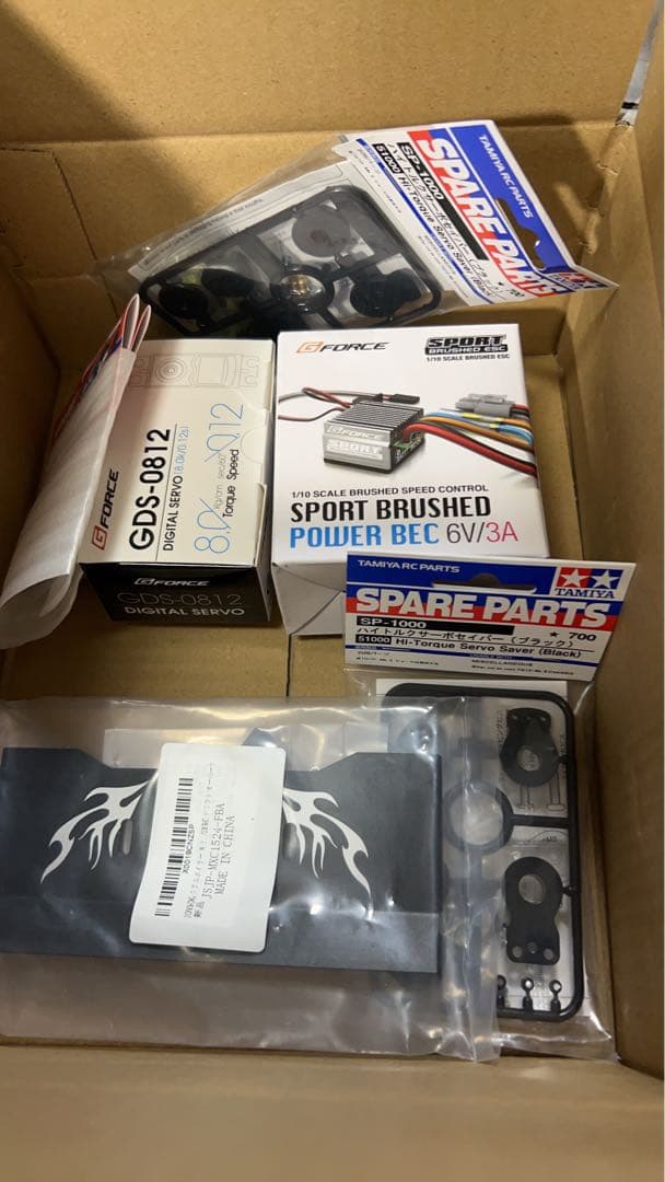 タミヤ スーパーホットショット カスタム プロポ受信機無し メカ付き