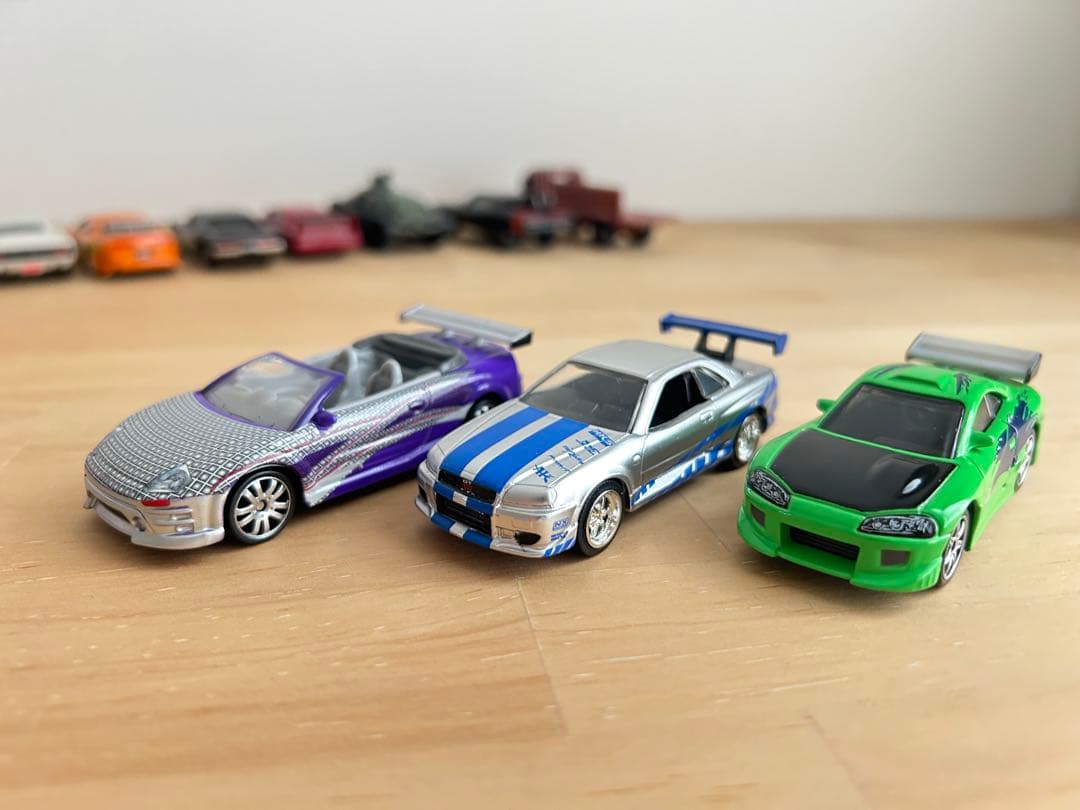 1/55 スケール ワイルドスピードシリーズ　ミニカー34台セット