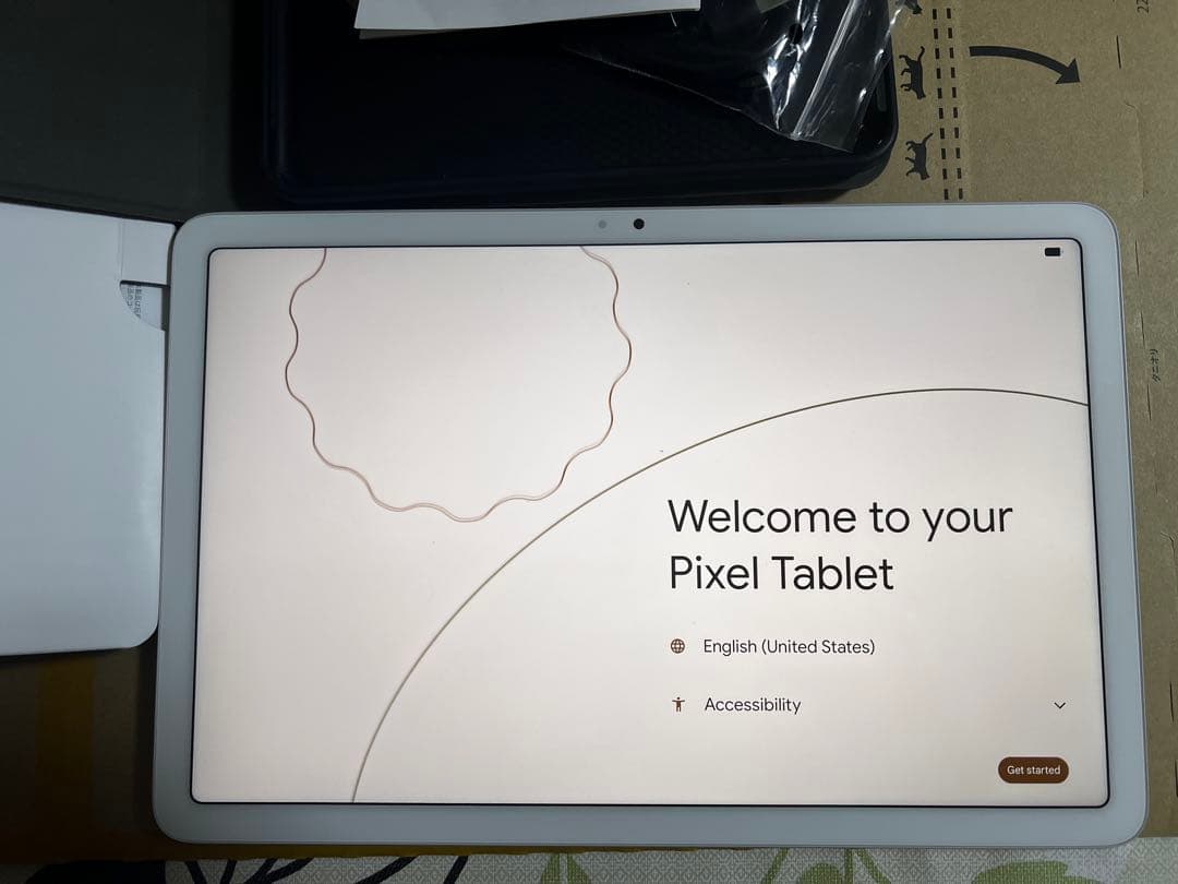Google pixelタブレット充電スピーカー付　128GB ゴーストタッチ？