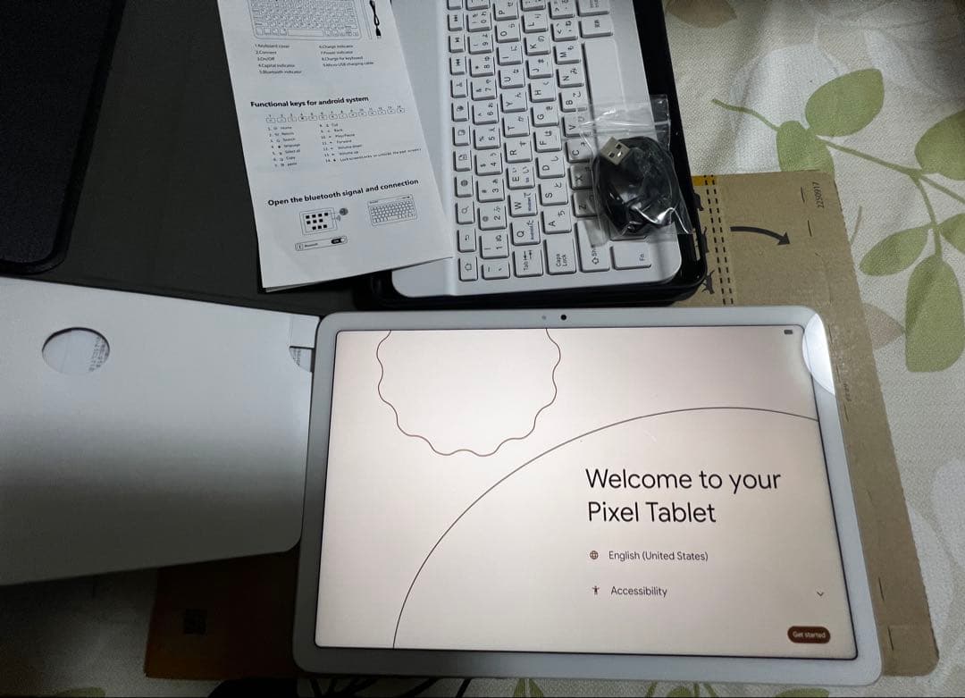 Google pixelタブレット充電スピーカー付　128GB ゴーストタッチ？