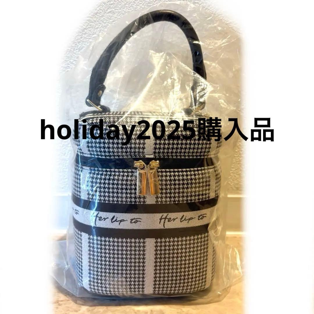 Herlipto ハリプ Jacquard Vanity Bag バニティ