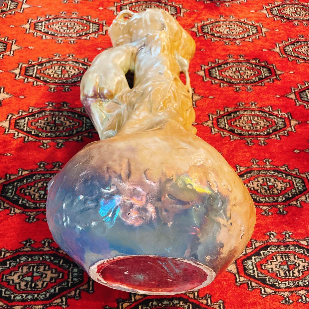 アーネスト・ブシエール　アール・ヌーヴォー　陶芸　美術品　アンティーク