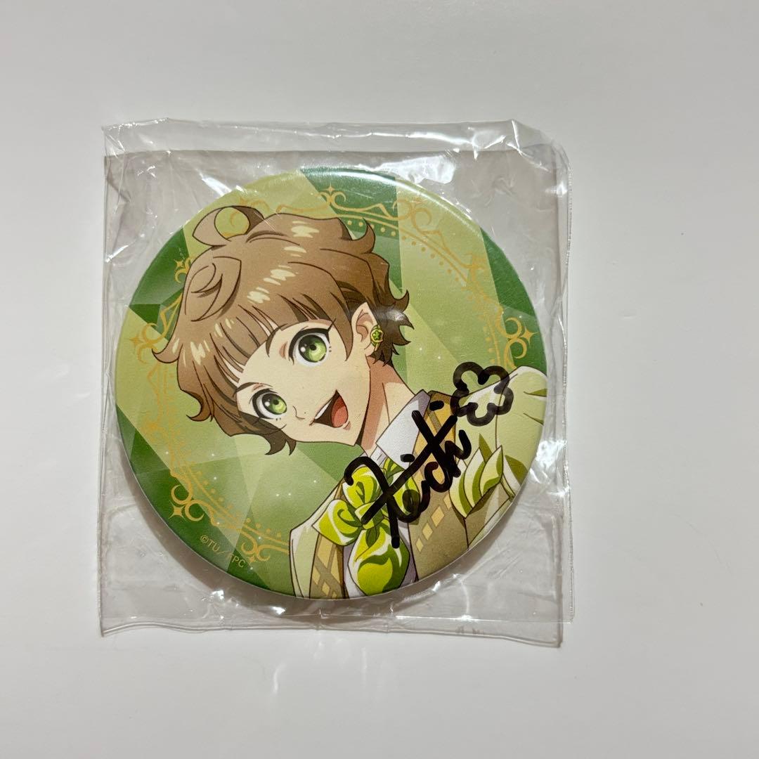 陸岡樹果　Fairy蘭丸　声優　草野太一　サイン　入り　缶バッジ