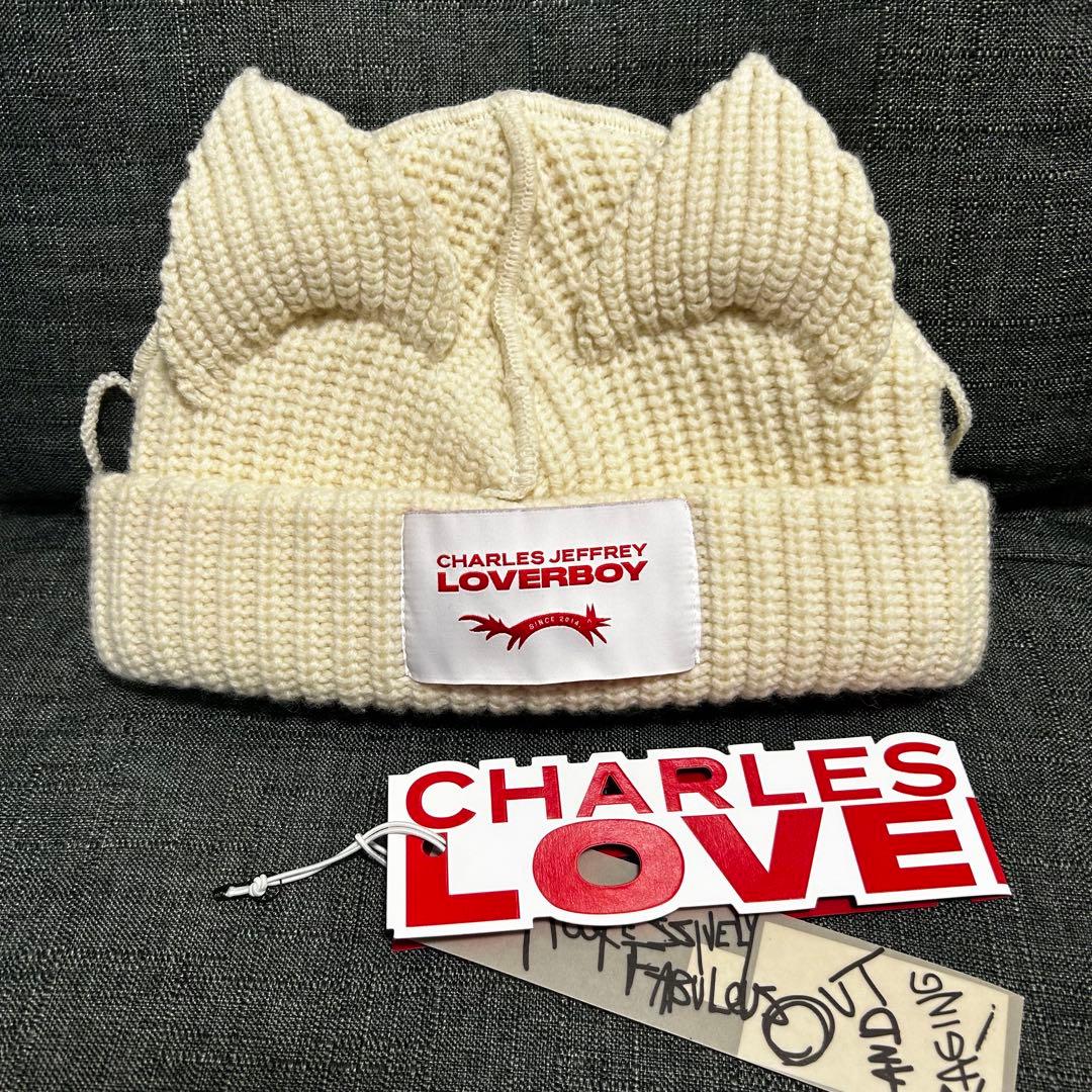 LOVERBOY ニット帽　CHARLES JEFFREY 猫耳