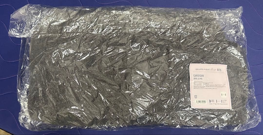 BTS ジェラートピケ　gelato pique カーディガン　グレー　SーM