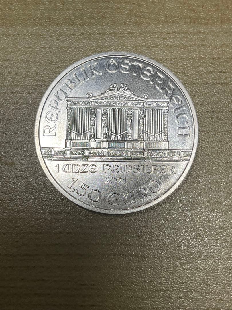 ウィーン・フィルハーモニー 1.50ユーロ銀貨 2021年1オンス
