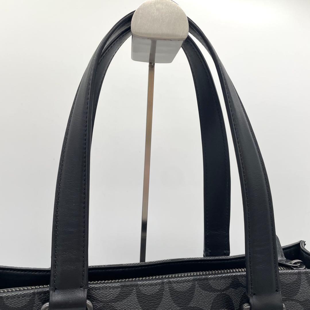 【極美品】コーチ　ビジネス　トートバッグ　グラハム　シグネチャー　2way