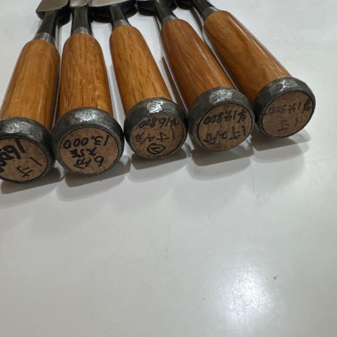 左久作　叩き鑿　5本セット