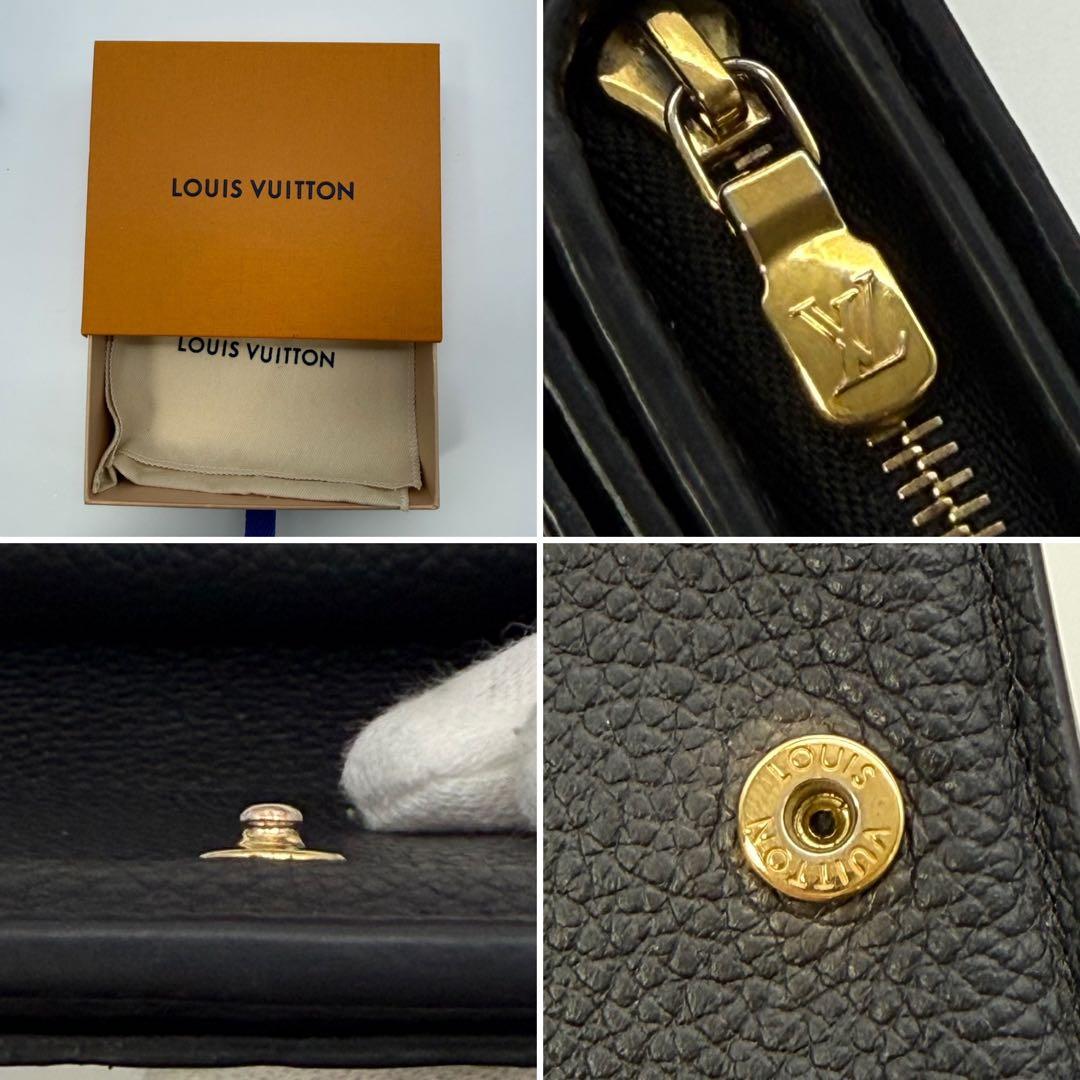 ✨極美品 現行モデル✨ルイヴィトン アンプラント クレア 折り財布 ブラック箱袋