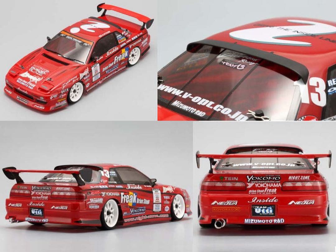 ラジコンボディ ヨコモ ワンビア DMAX ADVAN ステッカー付き