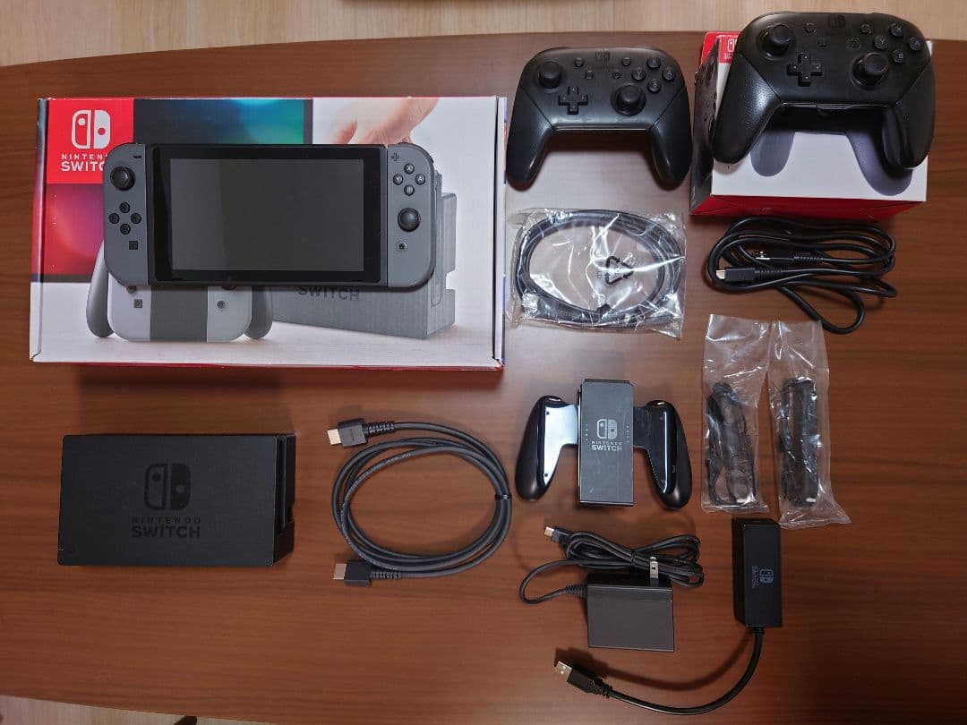 【特価】 Nintendo Switch 本体 プロコン+LANアダプター付