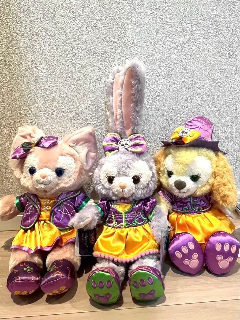 香港ディズニーランド　ダッフィーフレンズ　ぬいぐるみセット　Disney