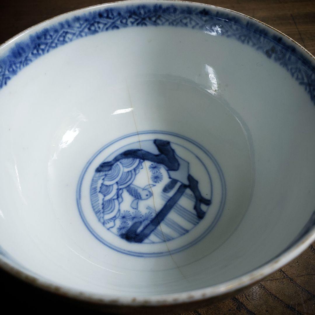 蓋物　蓋茶碗　古伊万里　金襴手　染付　亀甲　舞鶴　鳳凰　松竹梅　角福　ニュウ