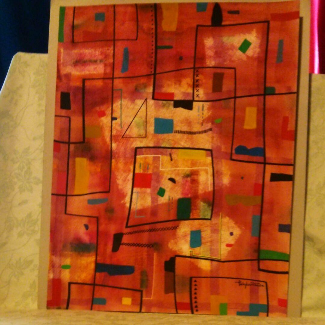 水彩画　ハーモニー10 F8号