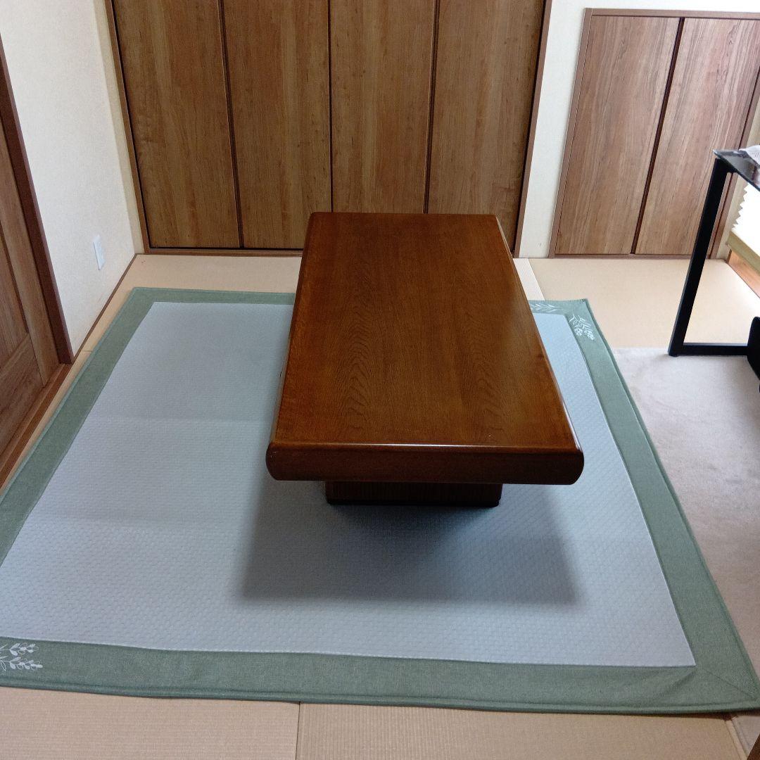 アンティーク　カリモク　木製センターテーブル 引き出し付き