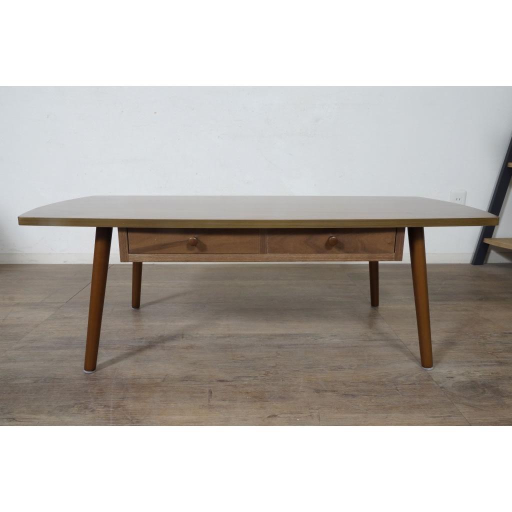 新品　 センターテーブル 両面 引き出し付き　110cm