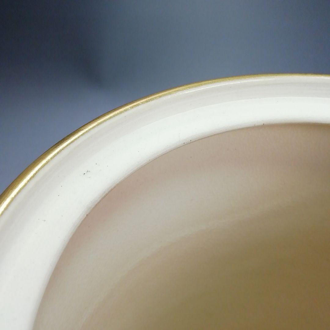 Ｓ３８２　水指　『鳴滝窯』『橋本城岳作』『色絵紋』『中置水指』　共箱　茶道具