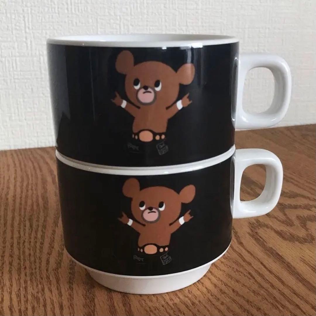 稀少レア品 武藤ベアー スタッキング マグカップ ペア 武藤敬司 未使用