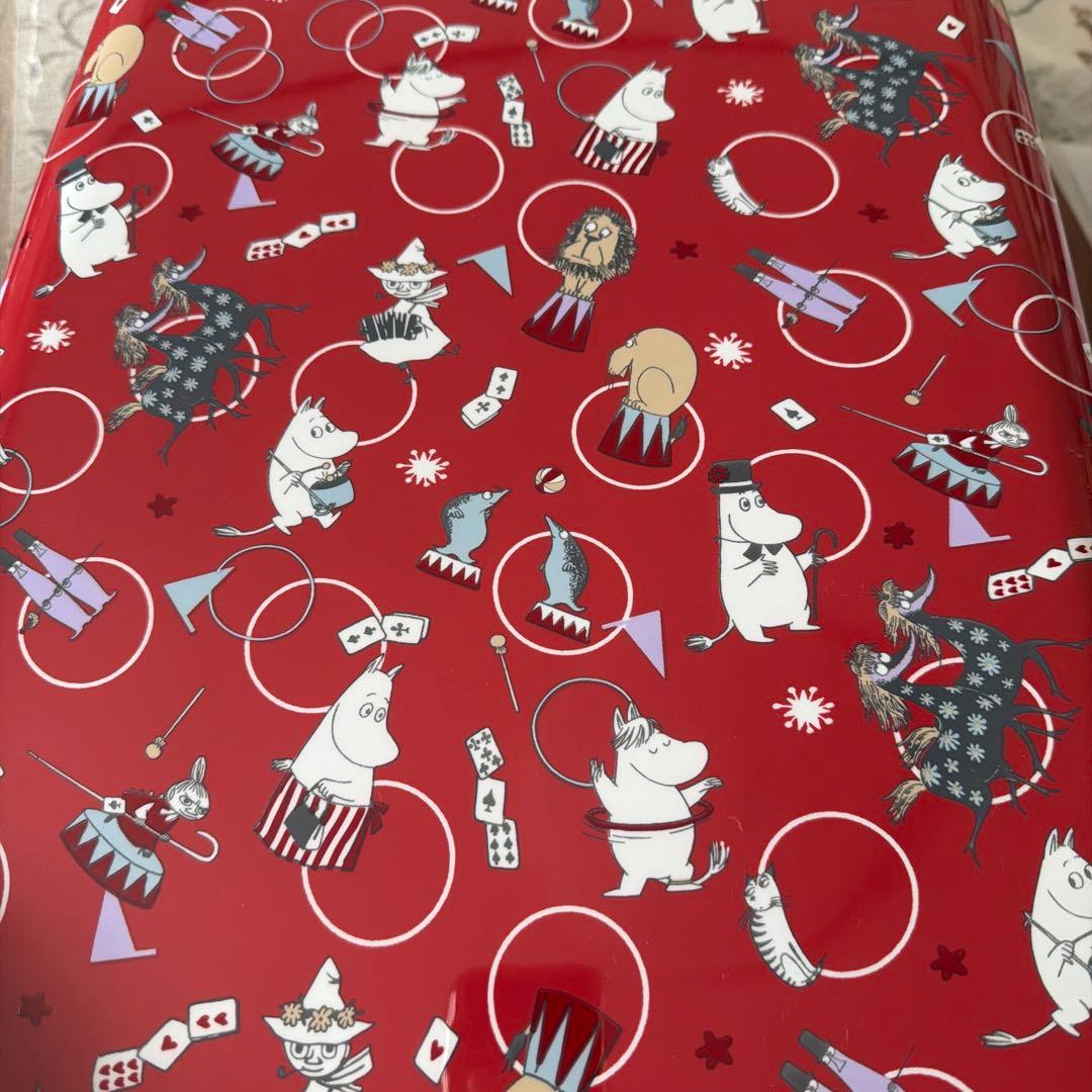 新品 ムーミン スーツケース サイズ S 36L （43）サーカス柄　赤