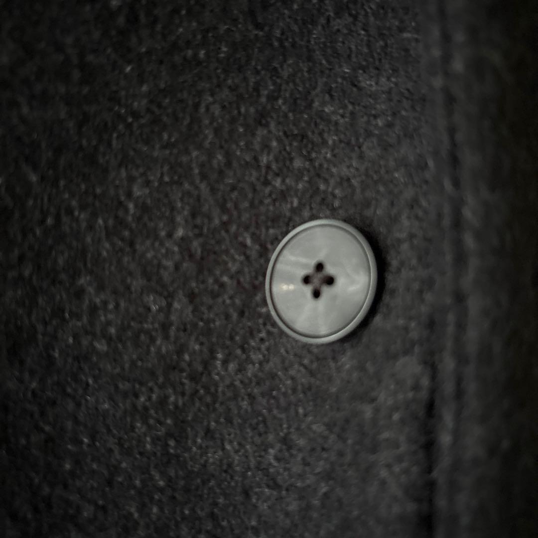 美品　ATON ダークグレー チェスターコート