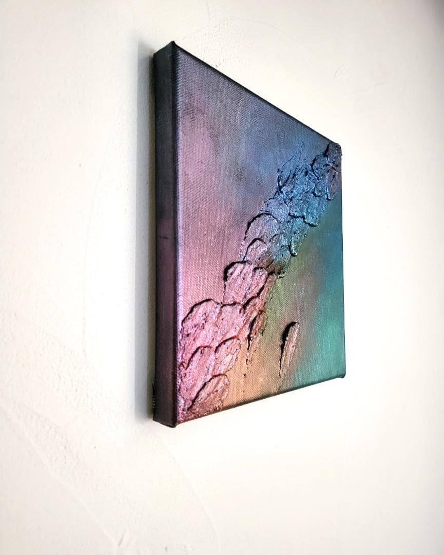 Earth/ テクスチャーアート 18×18㎝ S0 原画1点のみ モダンアート