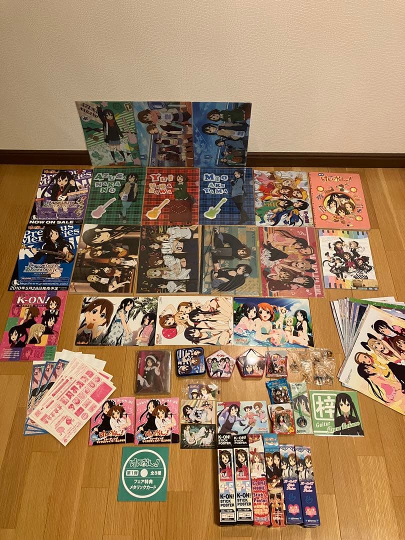 けいおん　クリアファイル　下敷き　ストラップ　ポスター　タオル　クリアシート