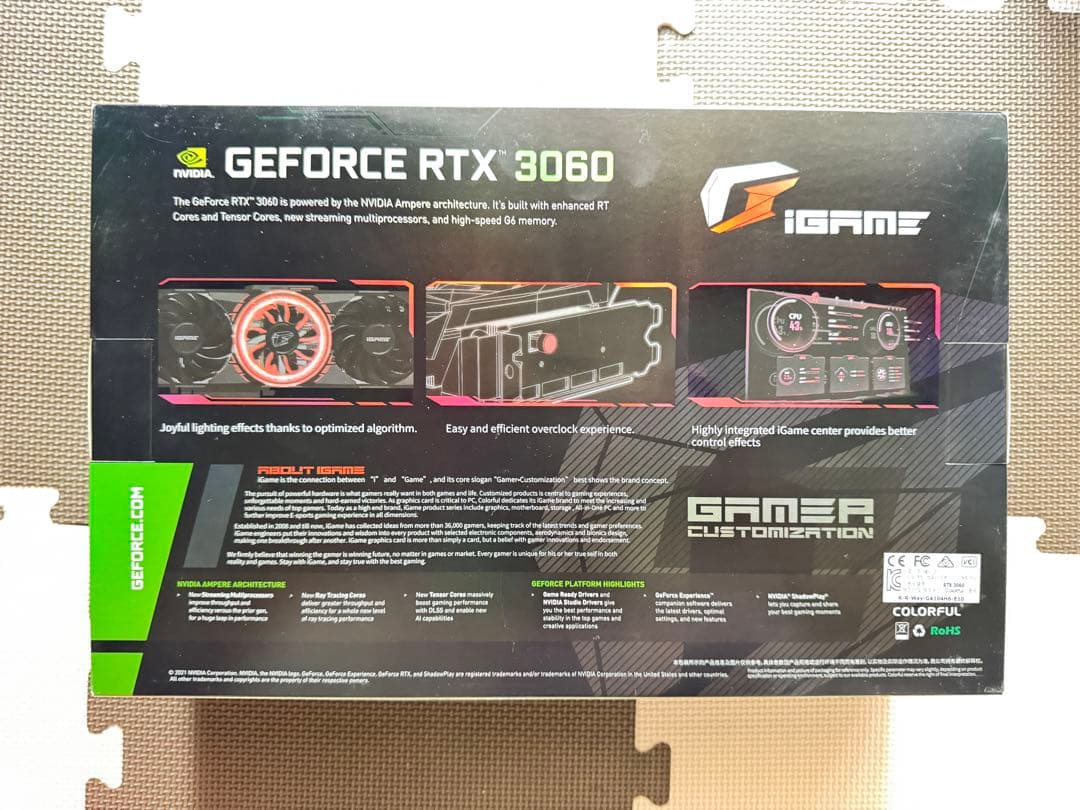 グラフィックボード・グラボ・ビデオカード iGame GeForce RTX 3060 12GB GDDR6