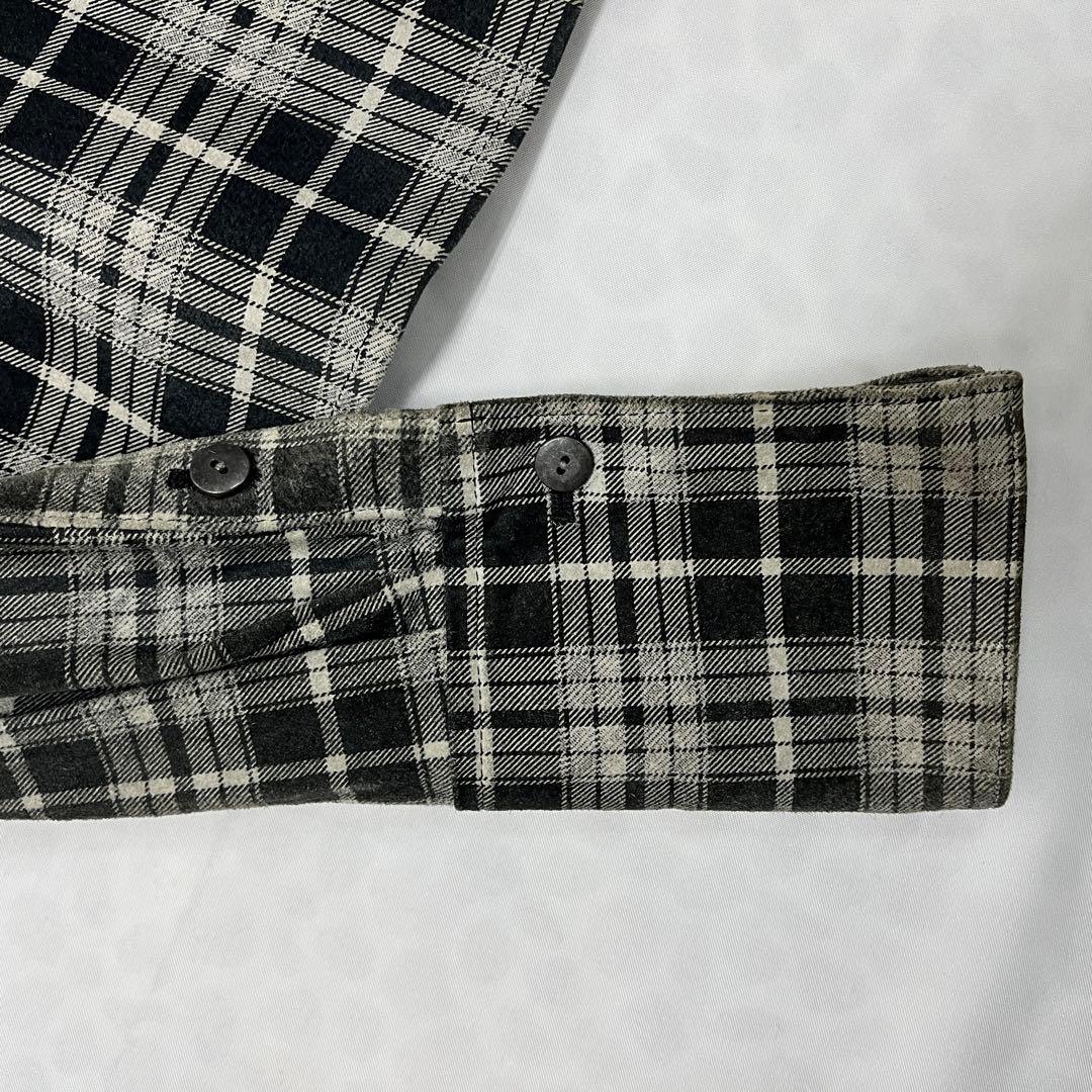 ballet ISAMU KATAYAMABACKLASHチェック柄レザーシャツ