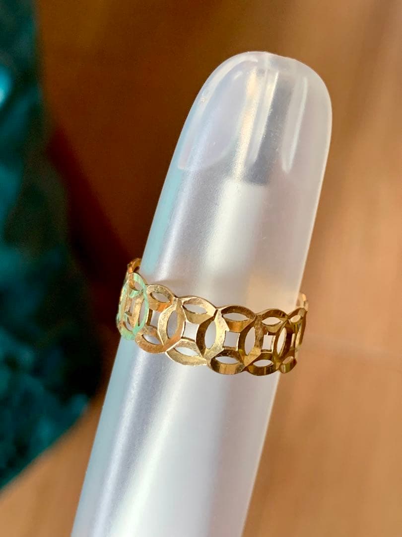 K18？K16？K14？19mm ゴルドリング指輪金