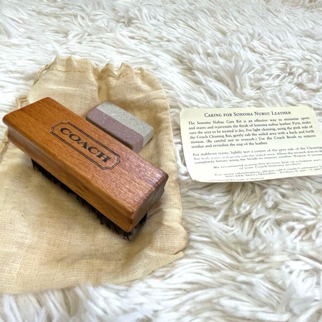 ケアキット付✨オールドコーチ ヌバック ショルダーバッグ　ソノマ　シボ革　茶