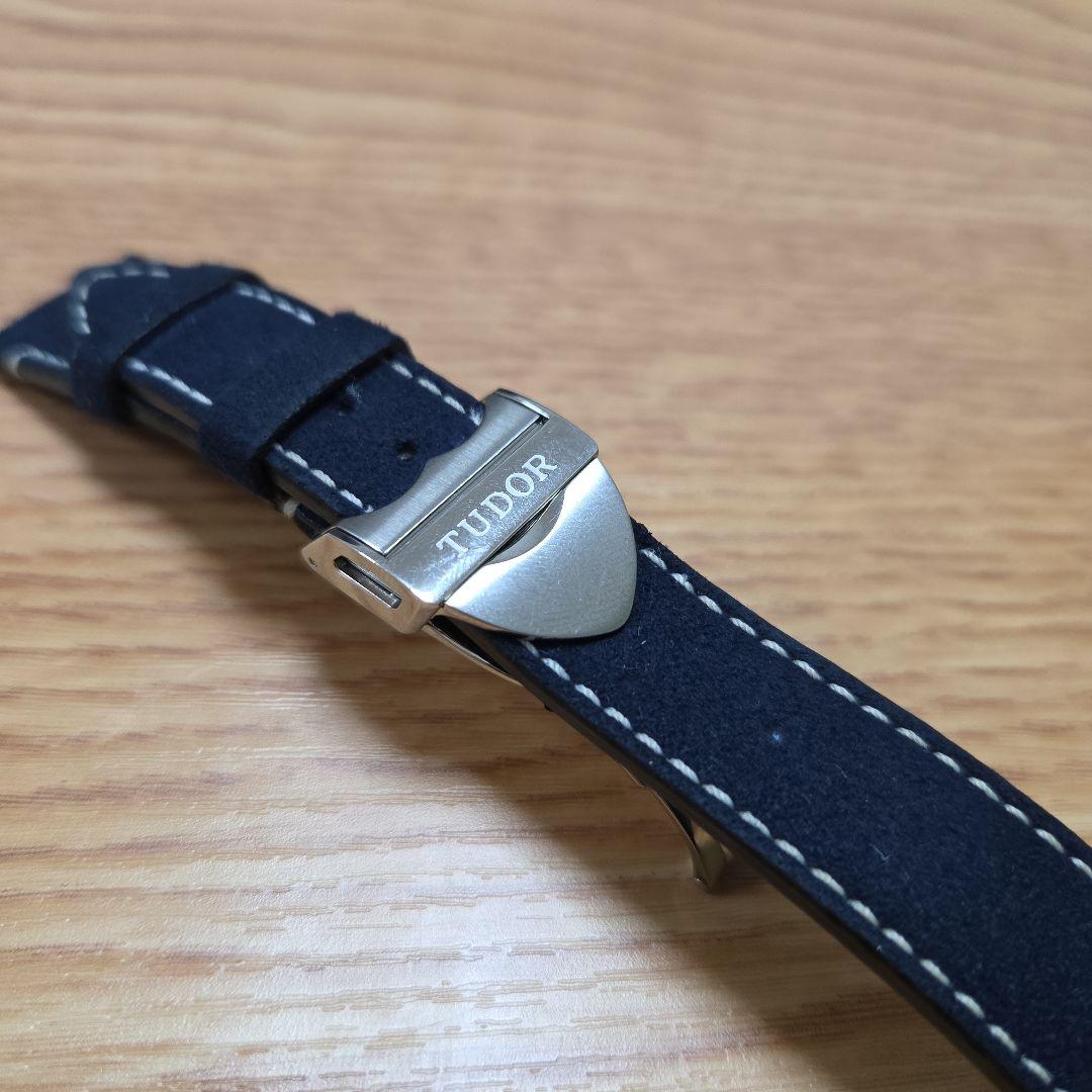 TUDOR チューダー 純正ベルト BB58用 ブルー“ソフトタッチ”ストラップ