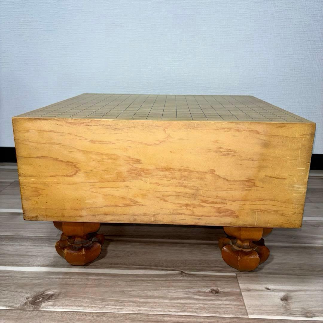 高級 囲碁盤 ケース付き 脚付き へそ有り 碁石セット