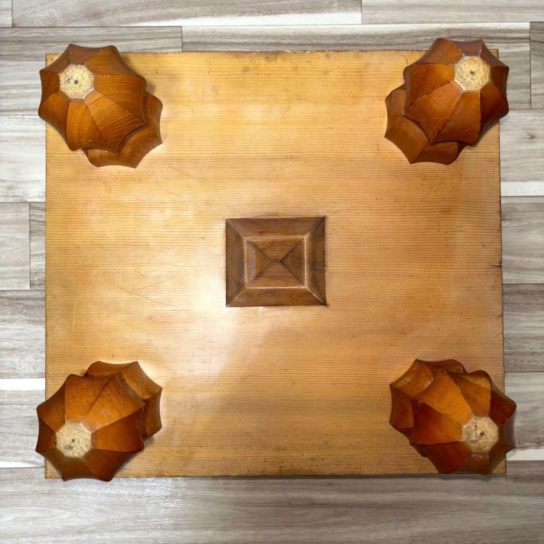 高級 囲碁盤 ケース付き 脚付き へそ有り 碁石セット