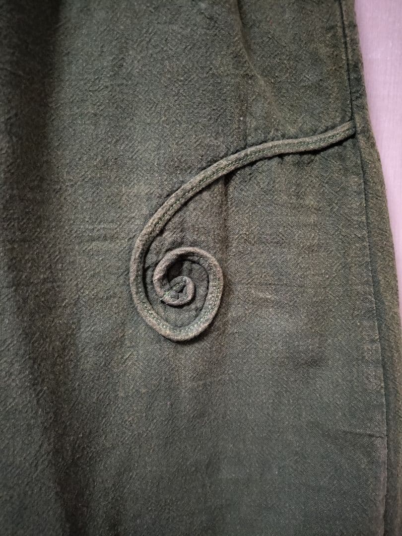 エスニック　アラジンパンツ　天然コットstonewash　男女共用　タイ製B3