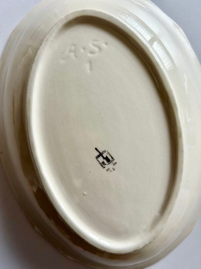 old ARABIA オーバル深皿 大小 2点set