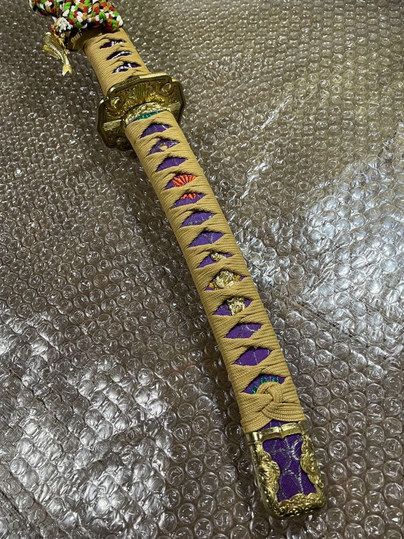 高級武具♢模造刀／レプリカ☆美品☆陣太刀☆ 刀身に竜の彫り物　観賞用