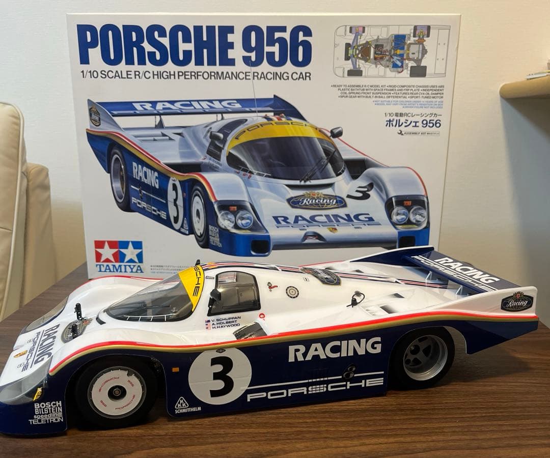 タミヤ 1/10 ポルシェ956 オプション付き