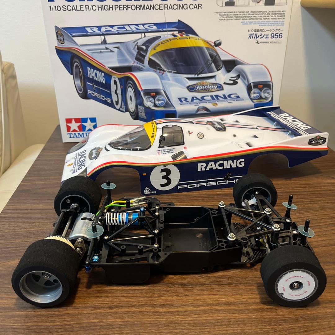 タミヤ 1/10 ポルシェ956 オプション付き