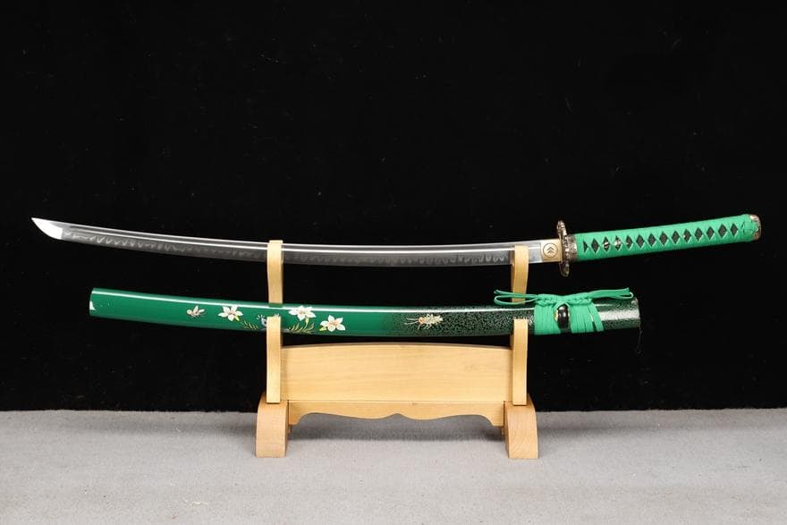 精品銅装T 10焼刃『万花』 日本刀 模造刀 居合刀 斬馬刀 龍泉剣