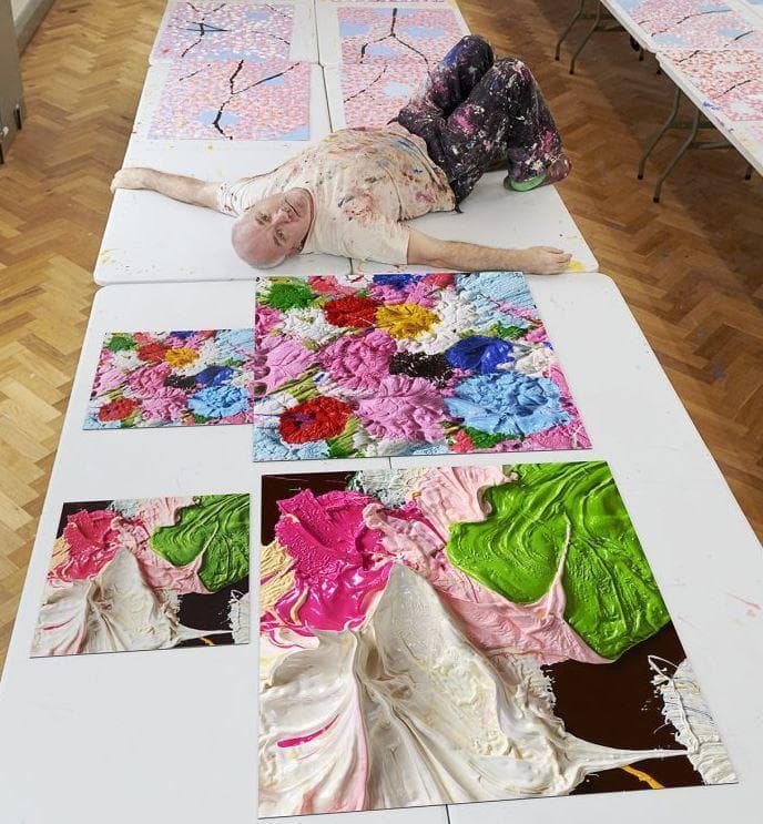 【Fruitful small】ダミアン ハースト ラミネート アルミパネル