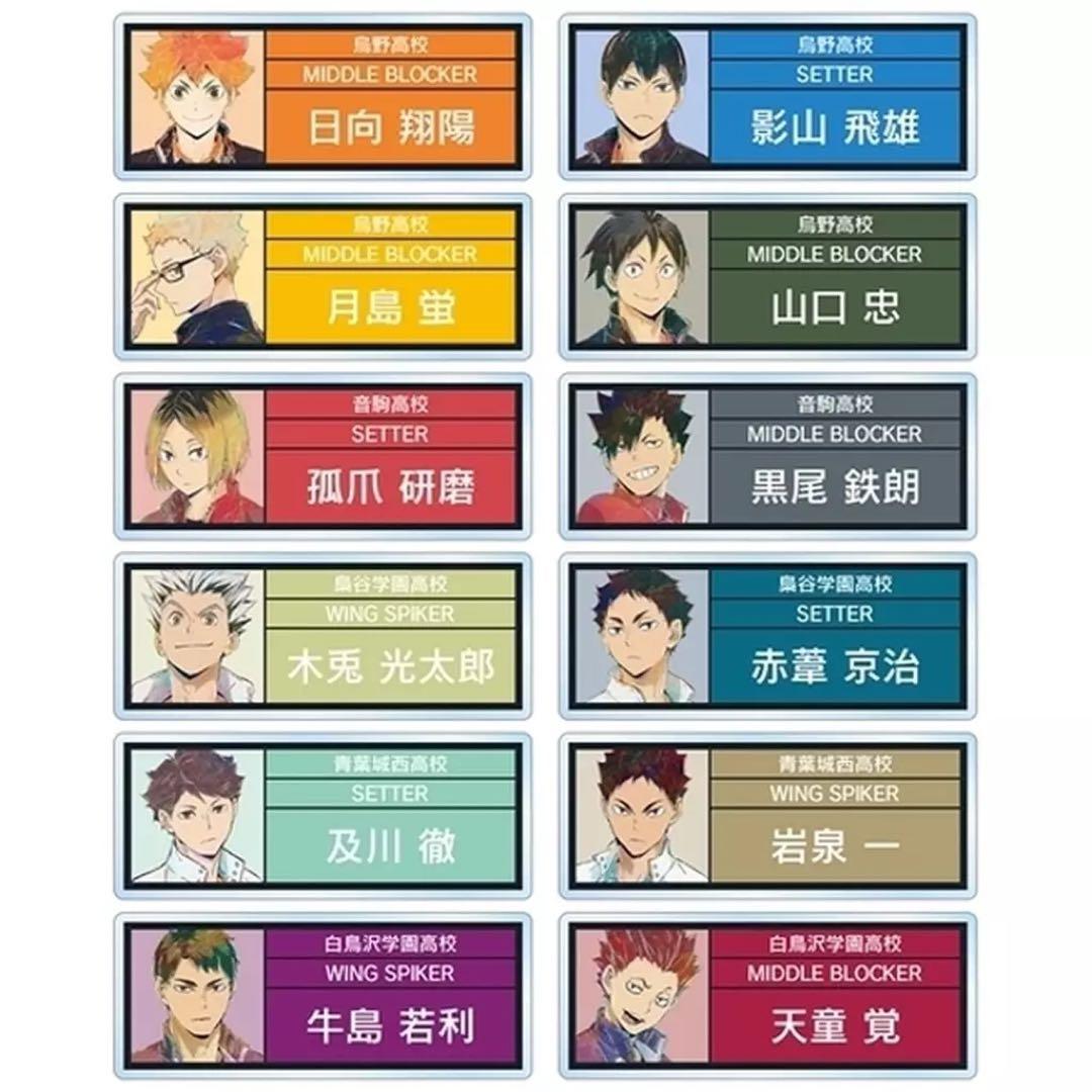 ハイキュー!! トレーディング Ani-Art 第5弾 アクリルネームプレート