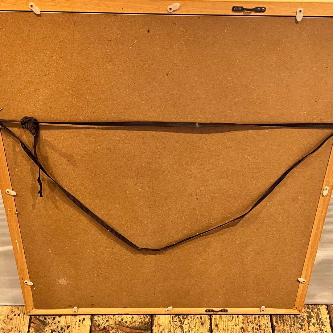 水墨画　三輪晁勢　木版画　『五重塔』　額縁入り　インテリア　壁掛け