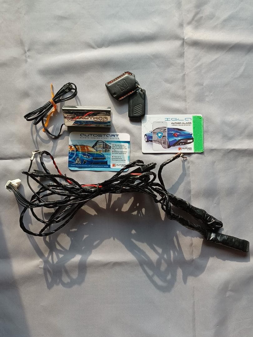 AUTHOR ALARM IGLA LEDステンレスプレートキーフォブカード