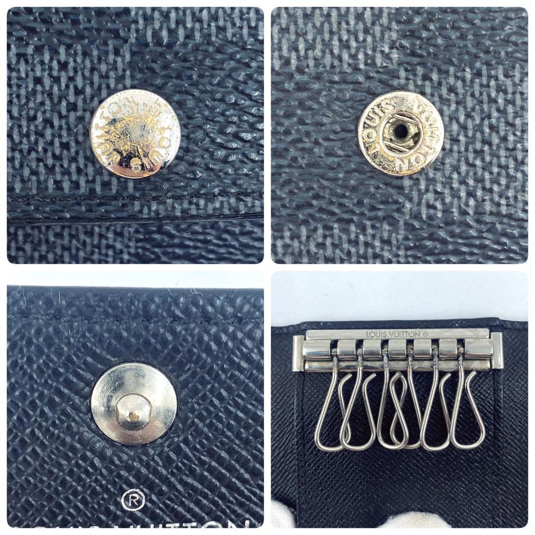 美品　ルイヴィトン ダミエ グラフィット ミュルティクレ6 キーケース6 連